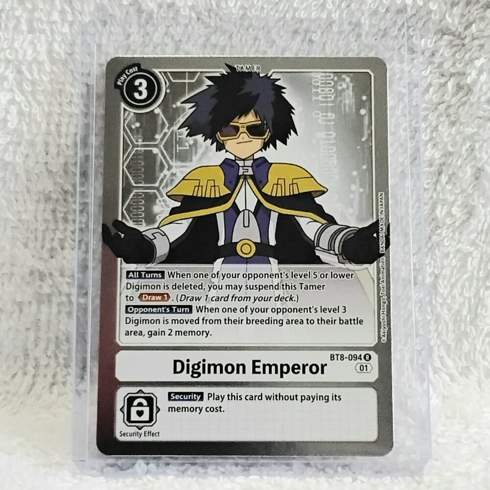 5/$20 Mint Digimon Emperor Digimon Tamer Holo Card BT8-094 R by Bandai!!